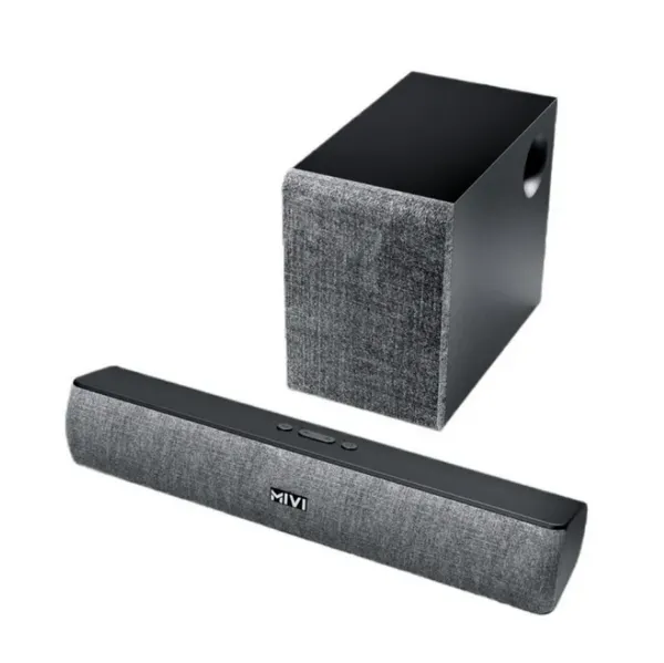 Mivi Fort S36 Soundbar With Subwoofer | 2.1 Channel | BT V5.3 | 36 W Bluetooth Soundbar | Rich Bass |